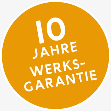 10 Jahre Werksgarantie